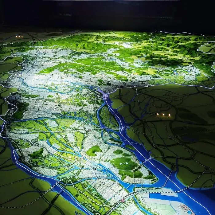 Architectural Scale Real Estate Development 3D House Printing Government Urban Planning Housing and Road Model