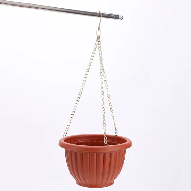 Hook hanging flower pot Chlorophytum wall hanging with succulent simple philodendron potted hanging plastic hanging basket