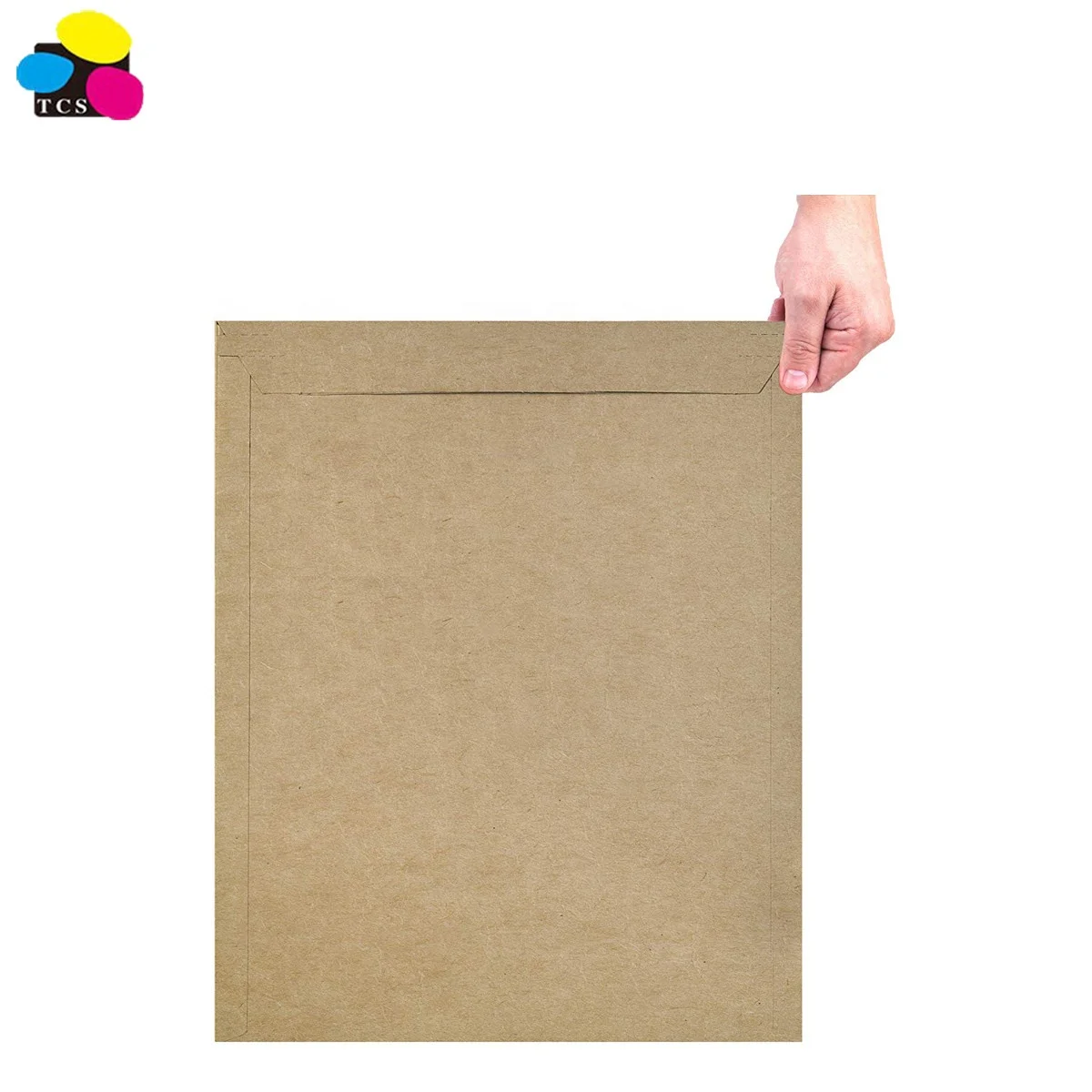 High quality 13 x 18 inch 100 Pack Kraft Brown Cardboard Flat Rigid Shipping Envelopes With Peel & Seal For Shipping docs