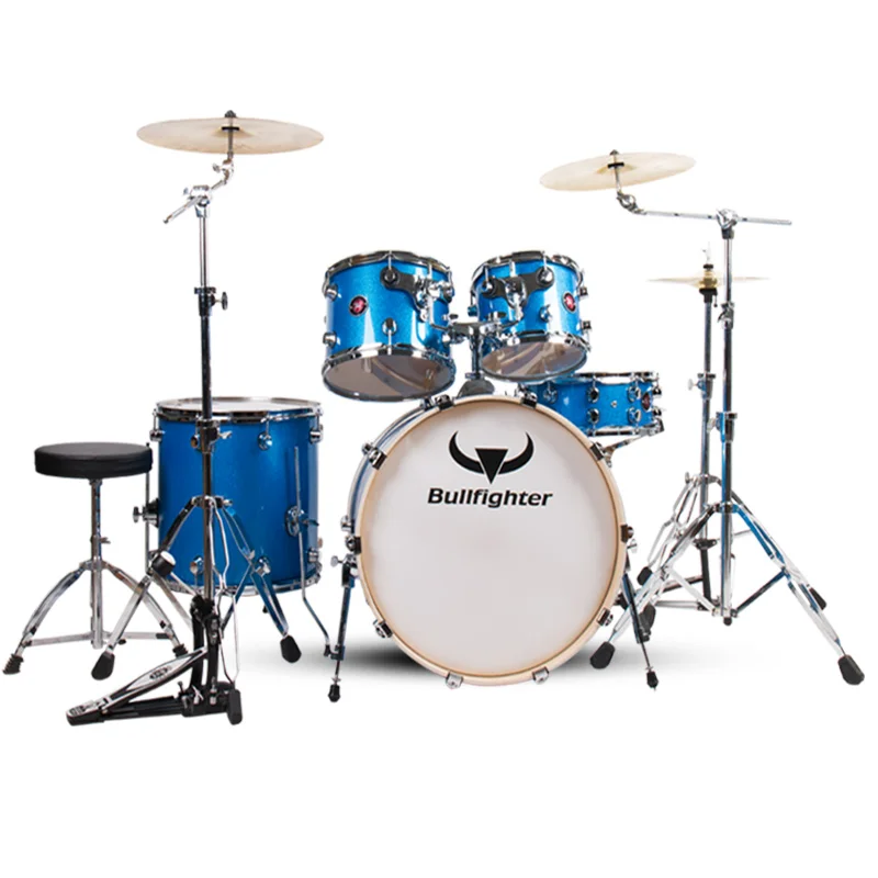
Minsine Wholesale custom professional 5pcs PVC jazz drum set Musical Instrument 