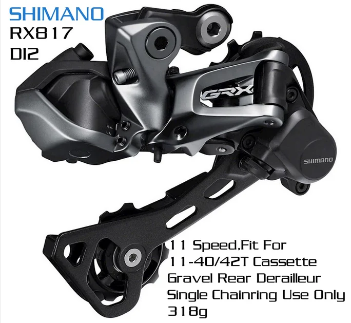 Shimano GRX RX RD RX812 RX810 RX815 RX817 2x11s Road Bike Rear Derailleur Shadow+ Clutch Compatible With RX800 R8000 R7000