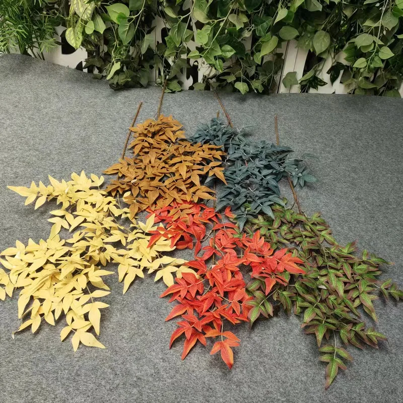 Factory Direct Artificial Colorful Nantian Bamboo for Home Wedding and Hotel Decorate