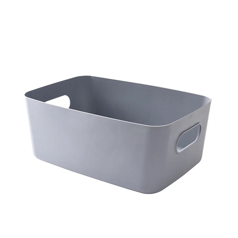 Multifunctional Home Desktop Storage Basket Cosmetics Retail Bookslarge Capacity Side Cutout Design Kitchen Storage