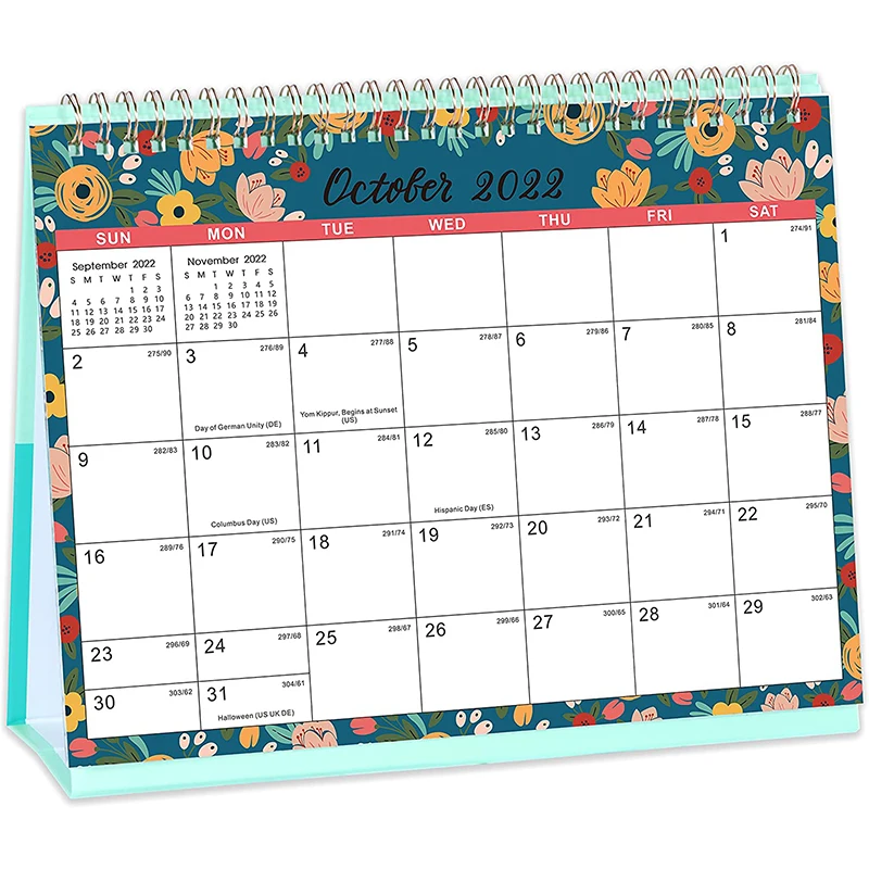 Custom Calendars arted paper cardboard table calendar Printing quotes Desk Calendar 2021