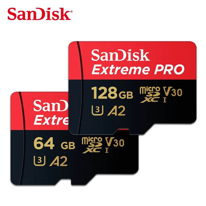 Оптовая продажа SanDisk A2 Extreme PRO micro sd карта 128 ГБ до 170 МБ/с./с скорость чтения U3 Flash TF/SD карта для 4K HD
