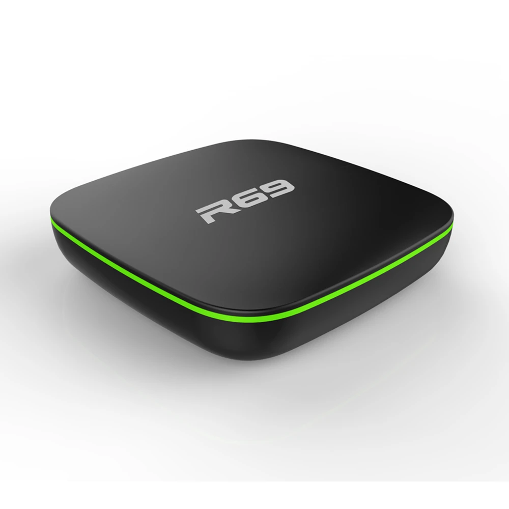 Недорогая ТВ-приставка Android R69 Allwinner H3 7 1 2 Гб 16 цифровой кабель 4k android TV