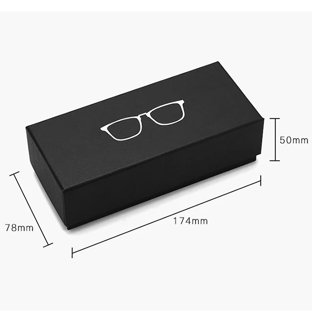 customized logo Blue light proof presbyopia glasses box Sunglasses brand packaging box cover