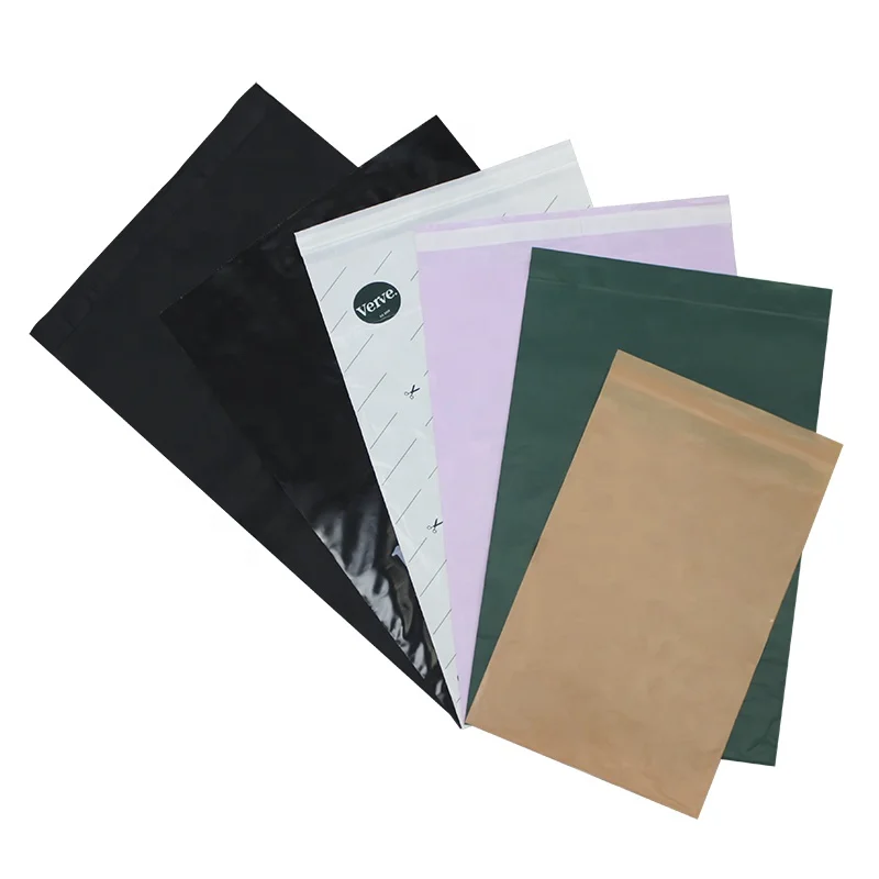 Free sample Low MOQ 100% Biodegradable Compostable Mailing Bag Logo Custom Bags Packaging Mailer Bag For Shipping