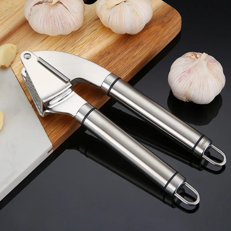 Hot sale kitchen gadgets stainless steel tools hand press garlic squeezers crusher ginger squeezer