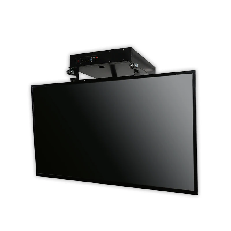 Height Adjustable App Remote Control Motorized Drop-down Lift Flip Down Ceiling Electric Tv Wall Mount For Ceiling Joints