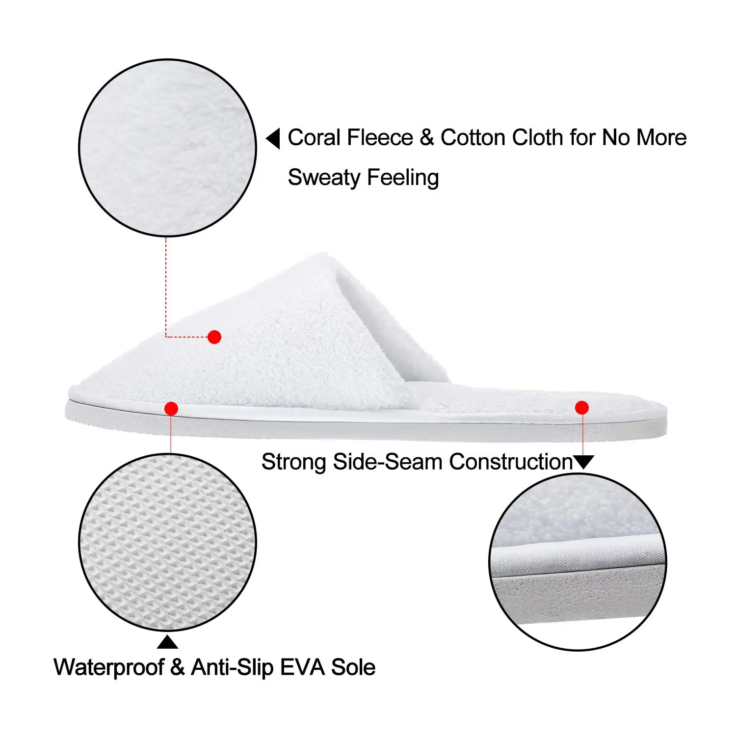 Wholesale Disposable Cheap Hotel Room Slippers Comfortable Felt Sole Slides Slippers For Women