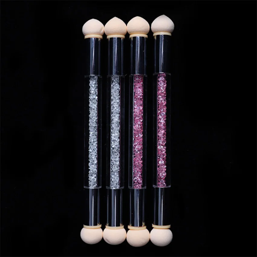 Nail Art Brush Acrylic Gel Drawing Pen Ombre Mascara Lash Curler Liner Nail Brush