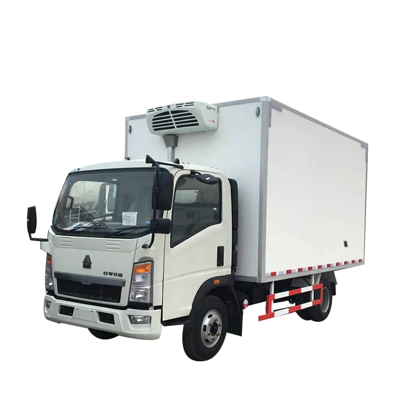 Sinotruk Howo cooling van freezer box container thermo king refrigerator truck