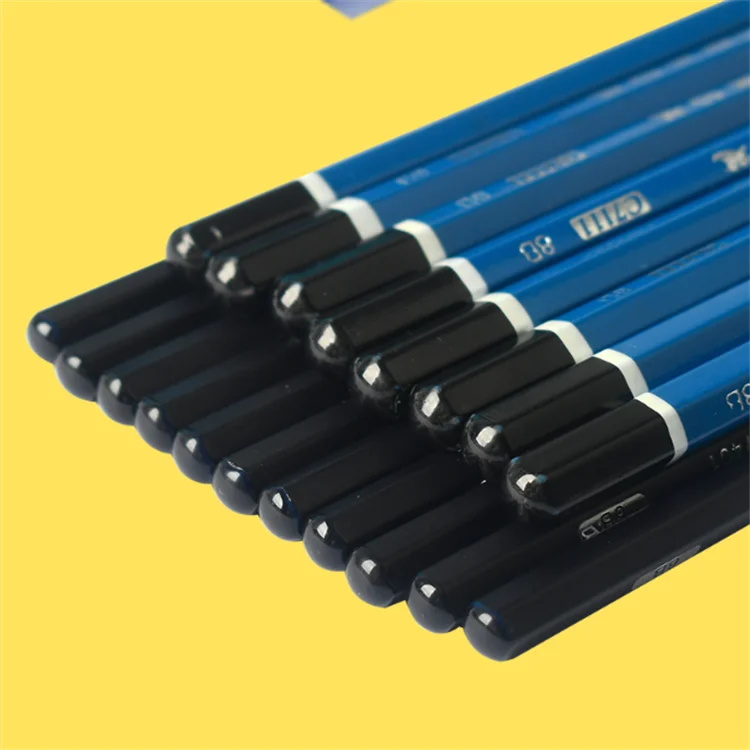 Maries charcoal pencil artist drawing pencil professional 2H HB B 2B 3B 4B 5B 6B 8B 10B 12B  C7401