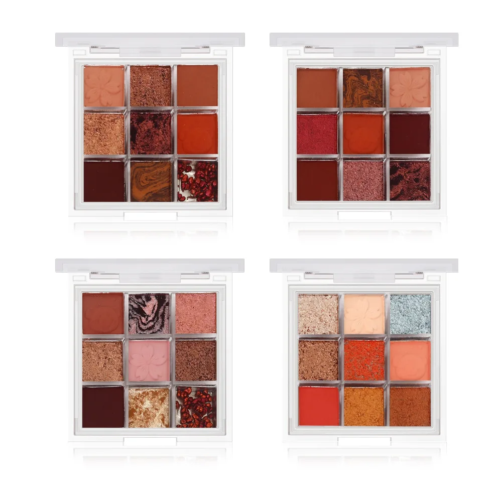 9 Color Eye Shadow Makeup Kit Matte Glitter Eyeshadow Palette Waterproof Diamond Shimmer Eyeshadow Palette