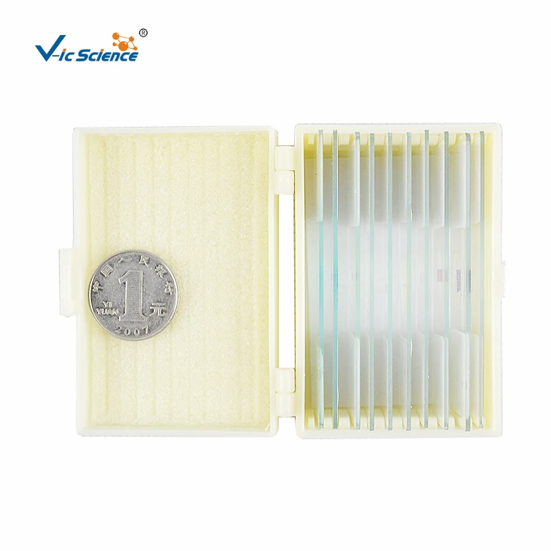 Factory produce microscope slides prepared slides in histology subject series teaching prepared slides 12 pcs set