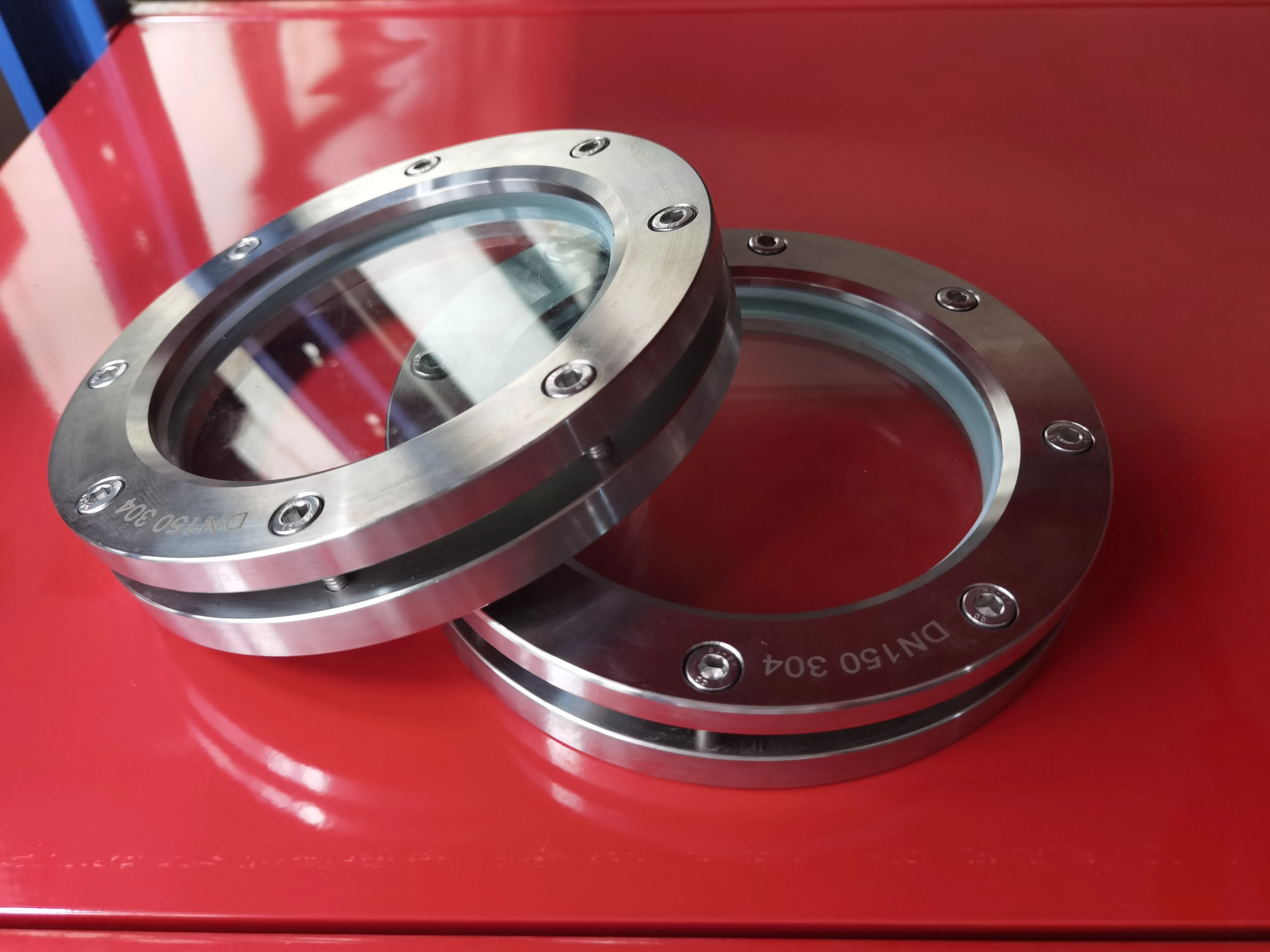 Прямая продажа с Завода высококачественная нержавеющая сталь SS304 DN50 DN80 DN100 к DN300 фланец Смотровое Стекло Круглый циферблат диоптрии