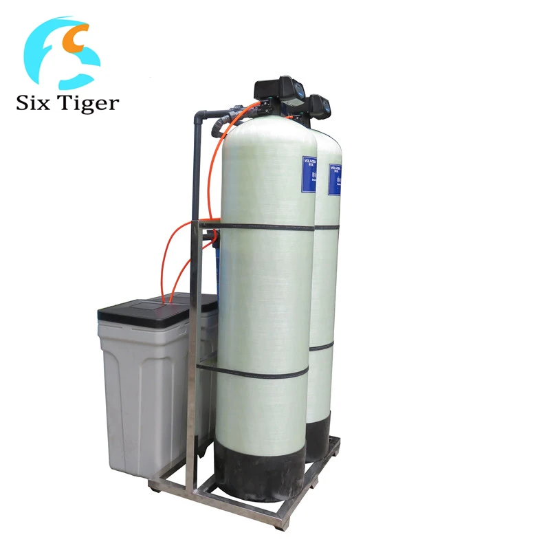 4000LPH Dual Water Softener Automatic 4TPH 2 Stage with Double Auto Valves