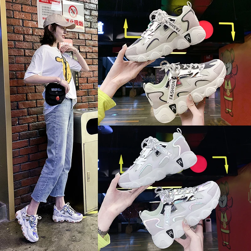 2022 OEM manufacturer CUSHIONING Fashion sneaker women Trend BRAND walking style RUNNING casual shoe female sneakers