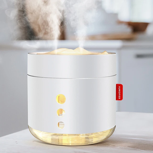 Household Personal 800ML Rechargeable Ultrasonic Cool Mist LED Mountain Lake Air Humidifier Ultraviolet Diffuser