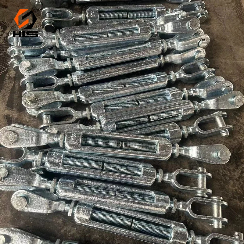 Galvanized Steel Turnbuckle Heavy Duty Resistant Forged Turnbuckle for Tension Cable Rope Chain Working Load