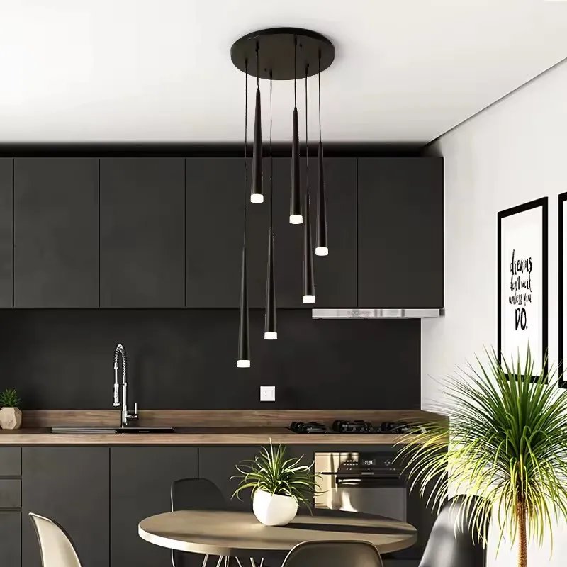 Modern Creative Loft LED Pendant Lamp Crystal Design Style Large Hanging Light Home Ceiling Revolving Floor Living Room Patio