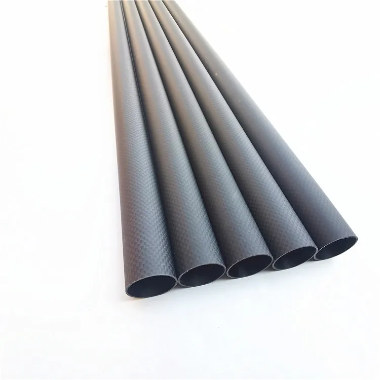 3K саржевая простая Узорчатая обернутая в рулоне трубка из углеродного волокна 10 мм 20 мм 30 мм 40 мм