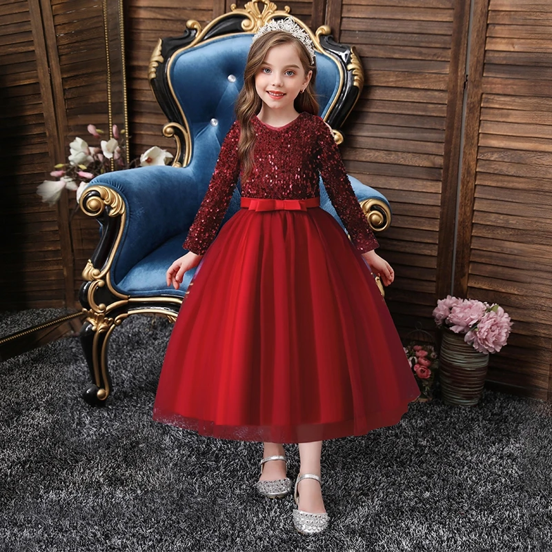 
Beauty Princess One Piece Girl Flower Dress Children Party costume Birthday Kids Frocks Dress Sleeveless 