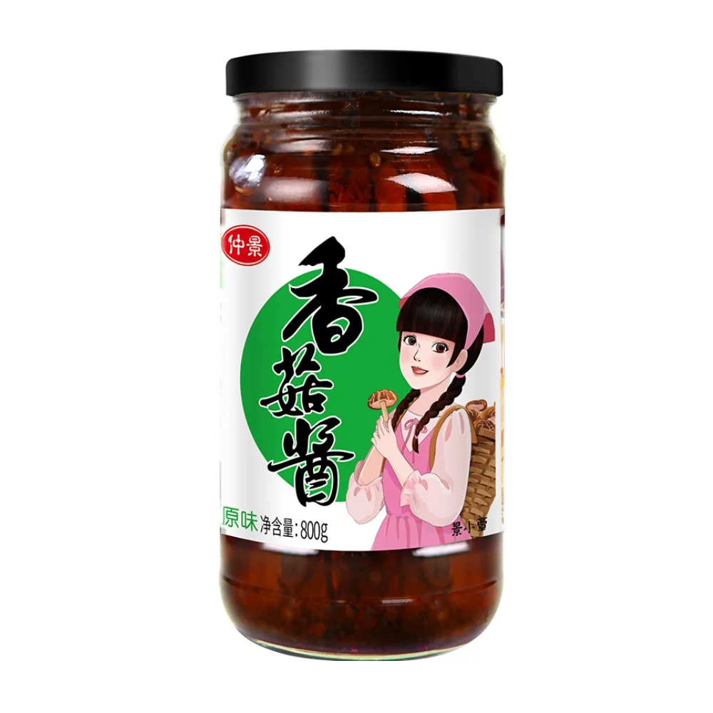 spicy hot shiitake mushroom sauce for rice instant food