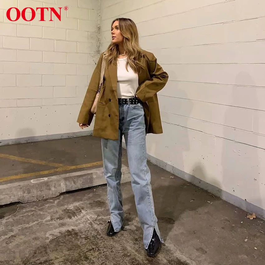  Джинсы OOTN Mom ковбойские джинсовые брюки женские винтажные джинсы с высокой талией бойфренда 2020
