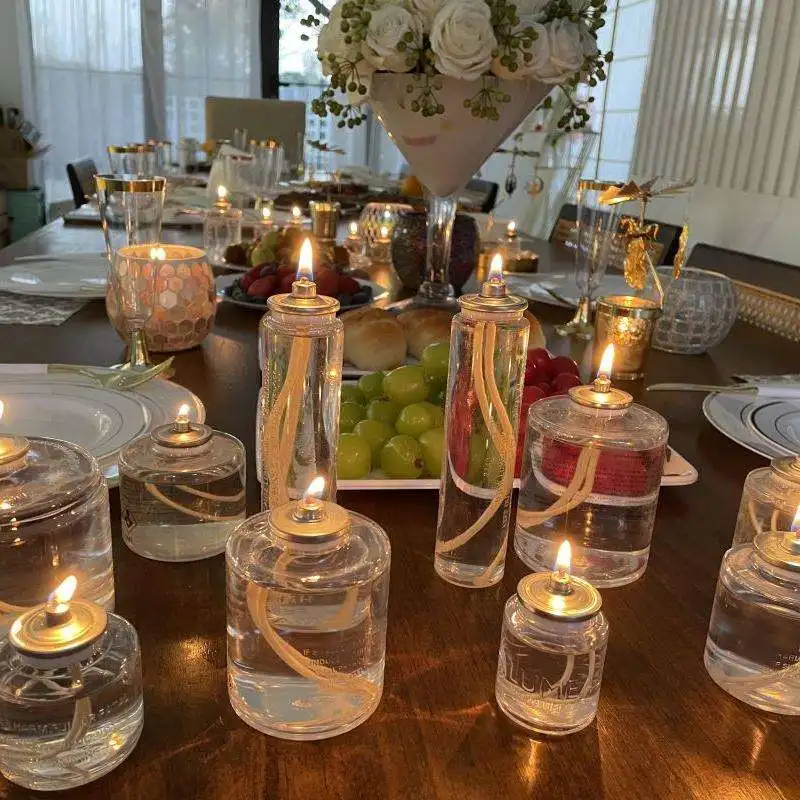 100 Hour Long Lasting Unscented Liquid Wax Candle Perfect for Any Room & Any Occasion