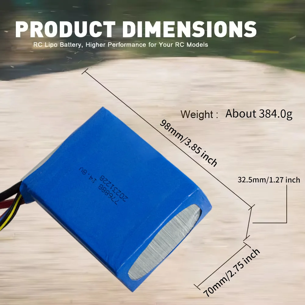 Factory Hot selling776888High Rate Powery Battery3700mAh14.8V Polymer Lithium Battery Rechargeable Battery For emergency igniter