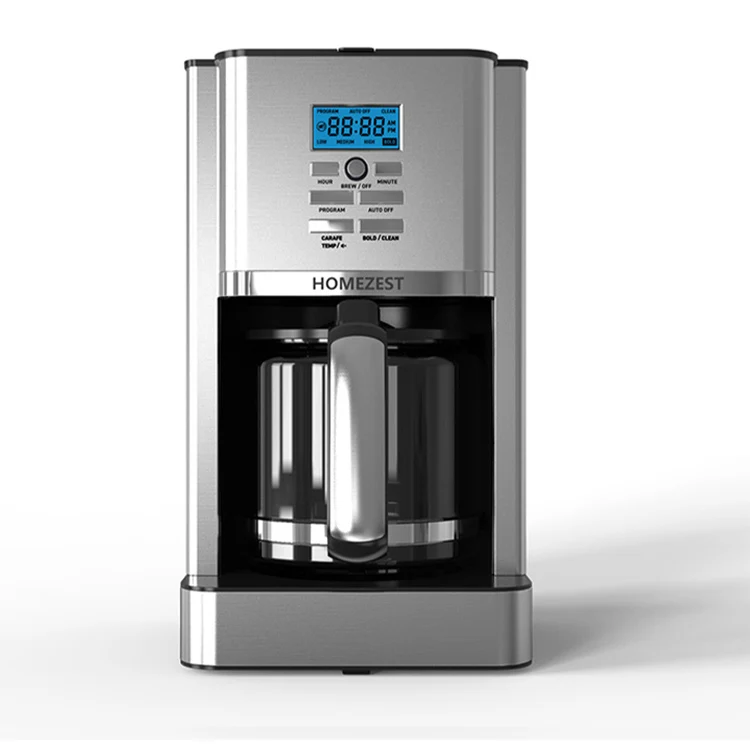 Homezest CM1705BATE home appliances coffee maker machine filter cafe equipment drip coffee maker steel