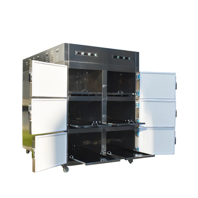 SYSMEDPALACE hot sale 6 cabinet body storage morgue freezer funeral supplies mortuary refrigerators manufacture