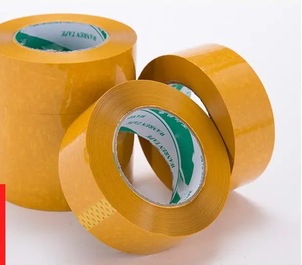 Customized Packaging Yellow Brown Adhesive Tape Bopp Packing Tape  high quality Box Sealing Carton Shipping Waterproof