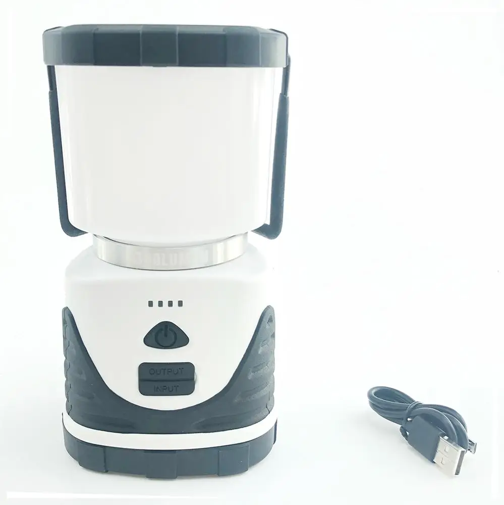 Rechargeable LED Camping Lantern with Durable Hook High Quality Triangle Camp Light with High Low  Amber Modes