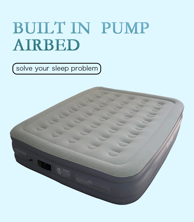 Three-layer High Honeycomb Portable Air Mattress Outdoor Home Folding and Thickened Inflatable Air Cushion Bed Mattress