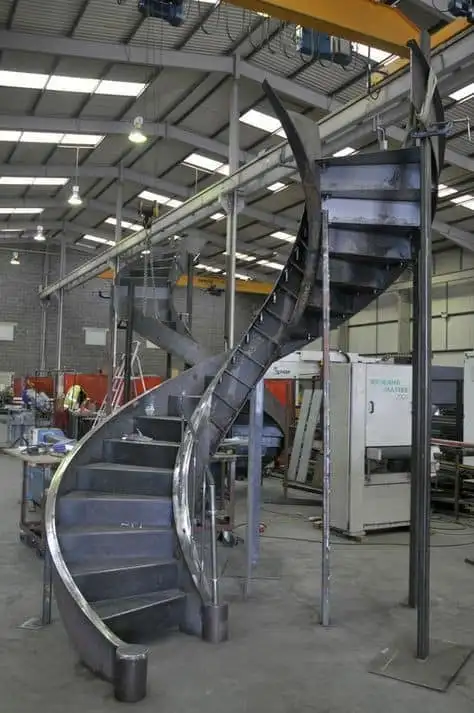 Durable and High-quality Modern Interior Outdoor Beam Floating Staircase Design Metal Steel Stairs