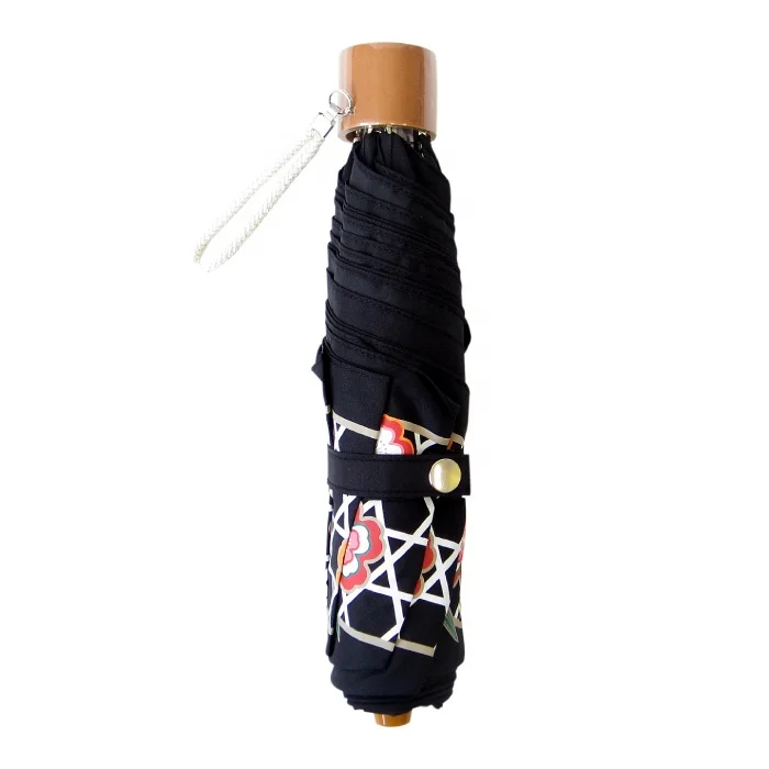 Japanese style design umbrella (Sakura pattern) 100% polyester With pouch-style storage bag for gifts