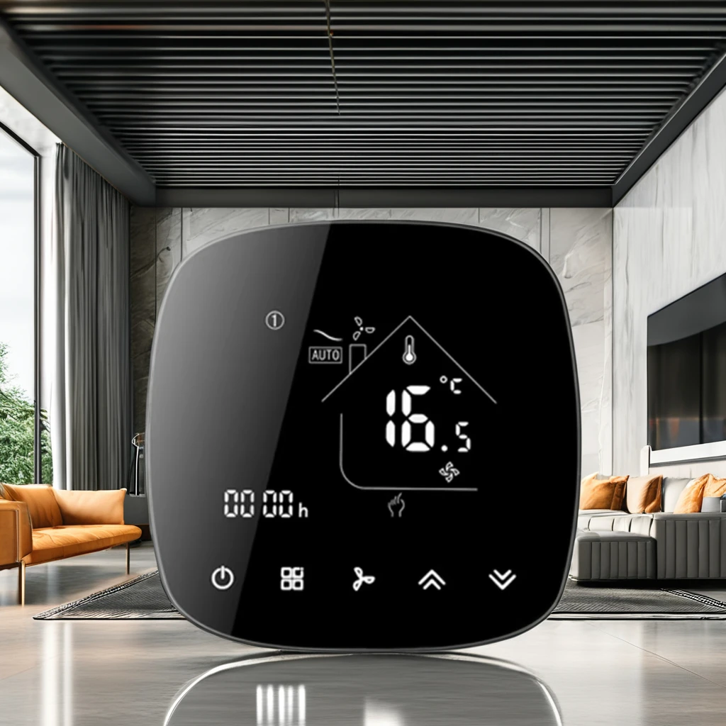 Оптовая продажа OEM энергосберегающий Wi-Fi термостат RS485 водяной вентилятор катушки настенный с CE