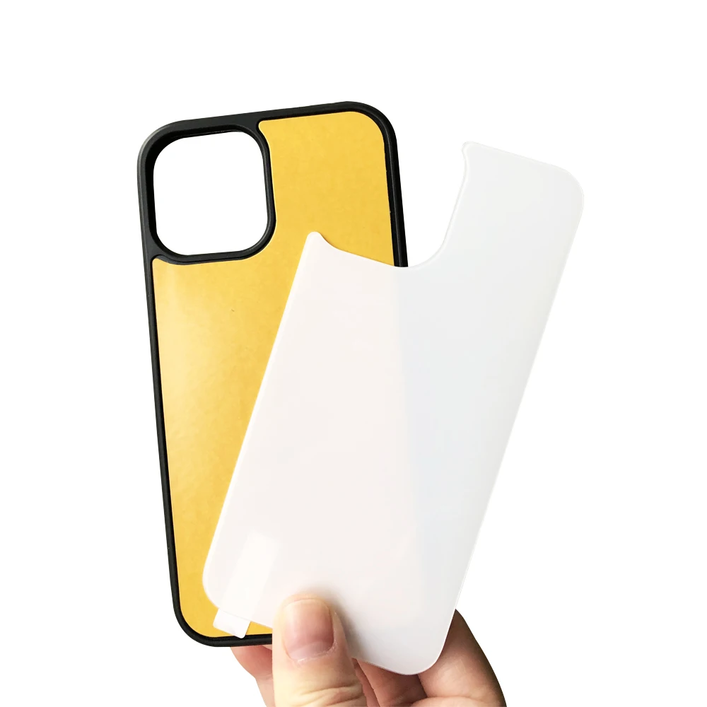 Sublimation Blanks Tempered Glass Phone Case Covers For Iphone 13 14 12 White Clear Rubber Tpu 2d Sublimation Phone Case