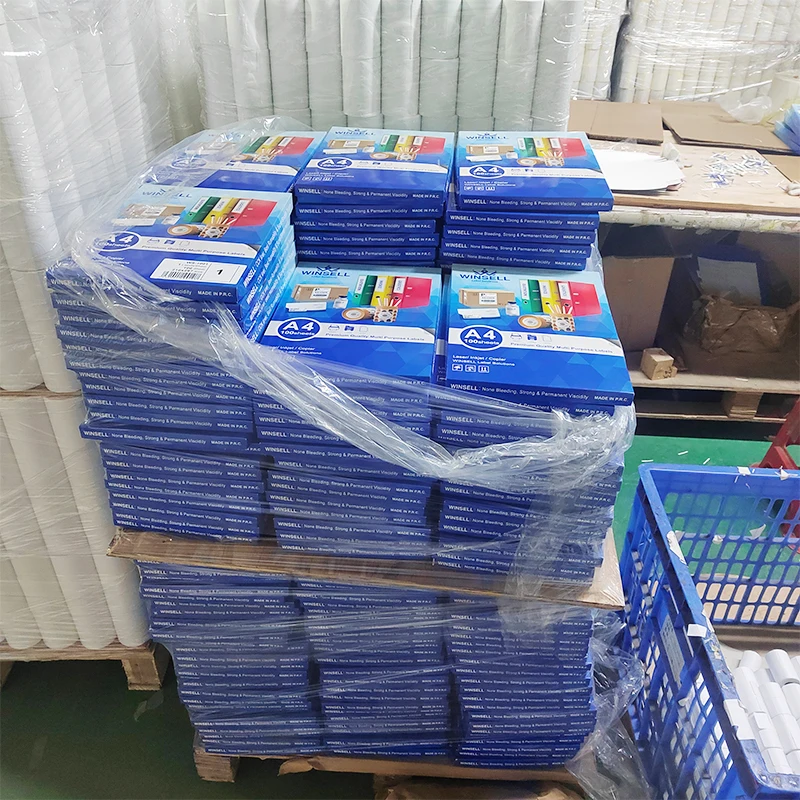 Self Adhesive Address Sticker Oem Paper Industry Wholesale Price Barcode Sticker Label A4