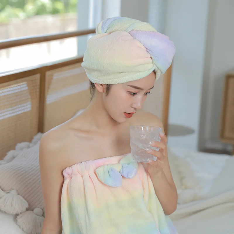 Customized Logo Beauty Salon Microfiber Towel Set Bath skirt+towel+dry hair cap+headband Bath Skirt Towels Set