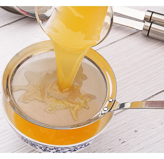Kitchen Gadget Colander 304 Stainless Steel Fine Wire Mesh Strainer for Soy Milk Juice filter