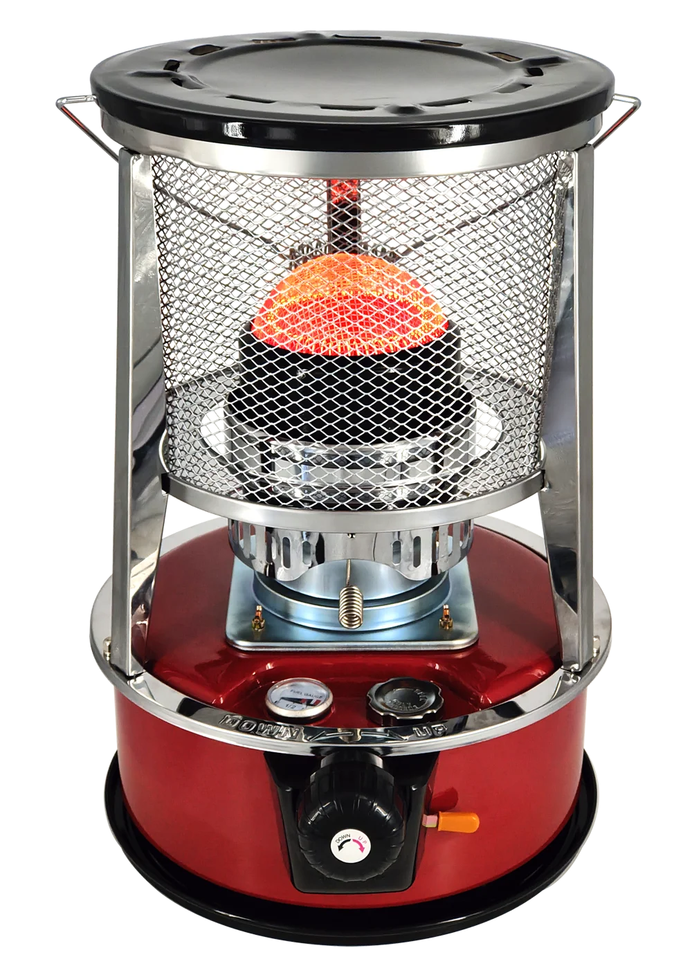 Kerosene heater with removable tank for indoor