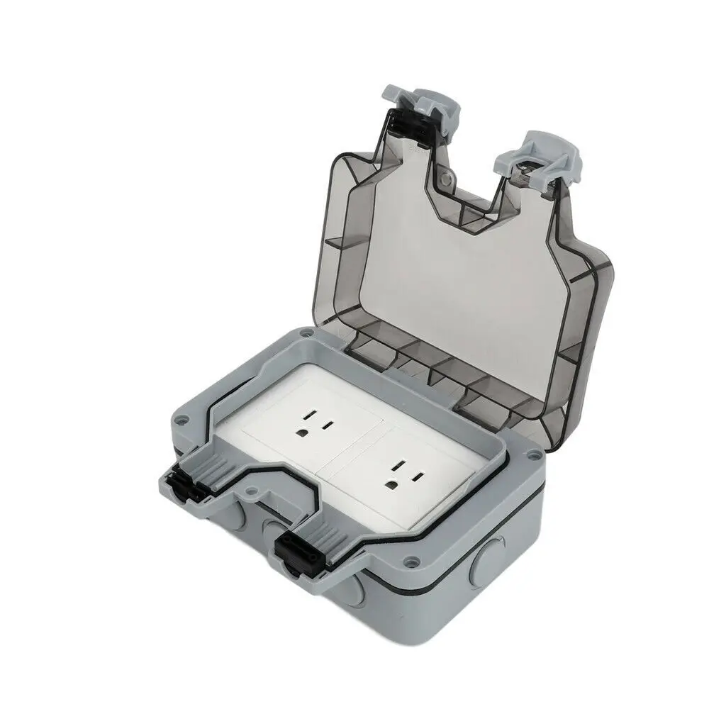 Waterproof socket 86 type outdoor rain proof switch waterproof cover outdoor surface mounted socket box connection splash proof