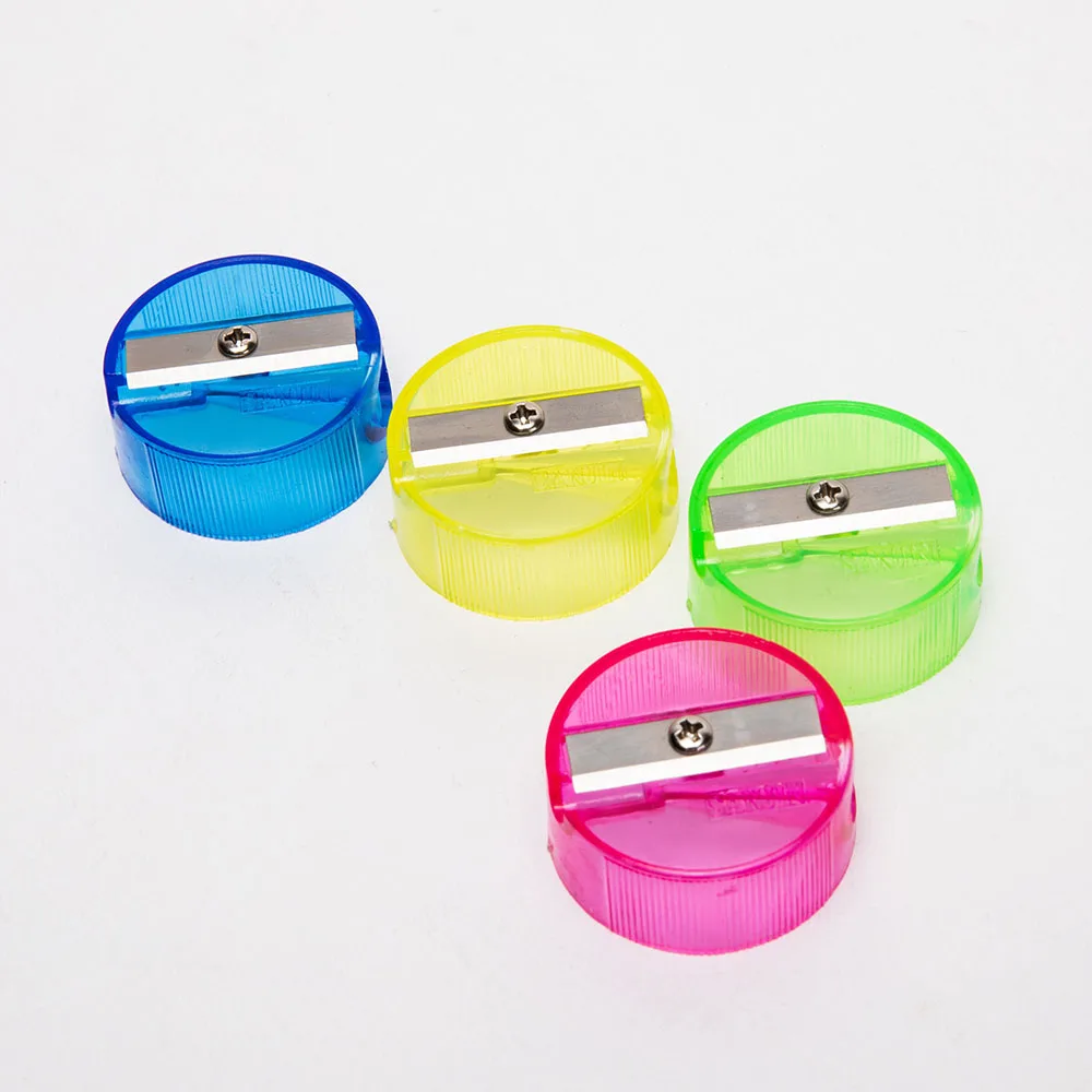 
new arrival manual retro craft multi color round pencil sharpener for your selection 