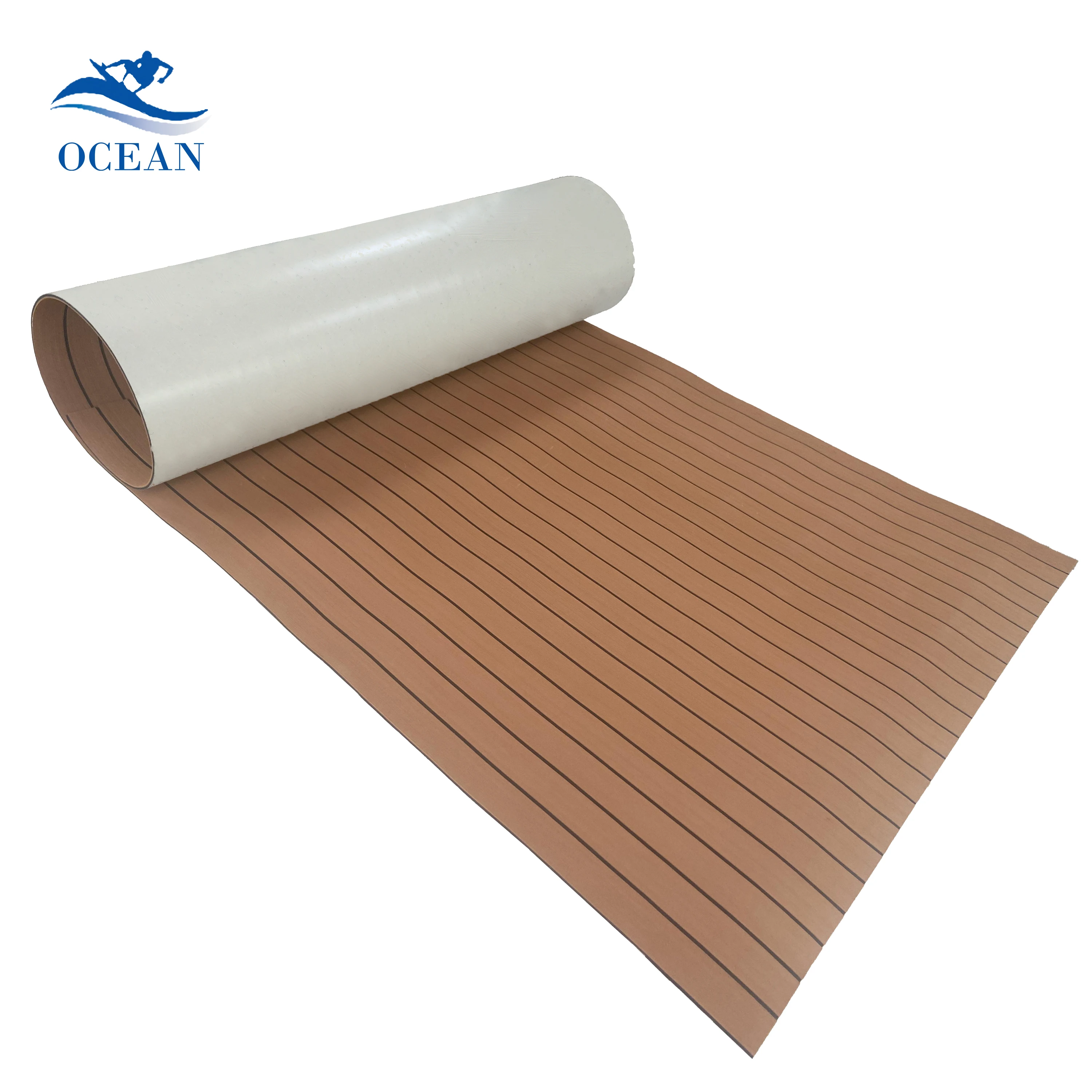 Ocean Eva Foam Marine Nonslip Carpets Wall Carpet Marine Foam Sheet Synthetic Teak Faux Teak Sea Decking Marine Decking
