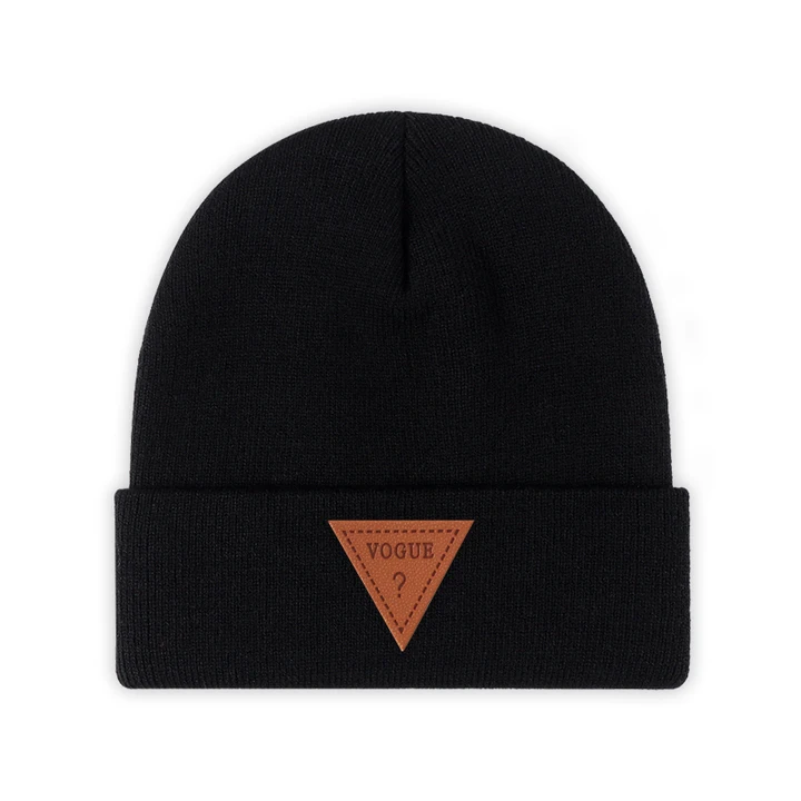 Wholesale Custom Embroidery Logo Printed Embossed Beanies 100% Cotton Knitted Beanie Hat For Ladies Man