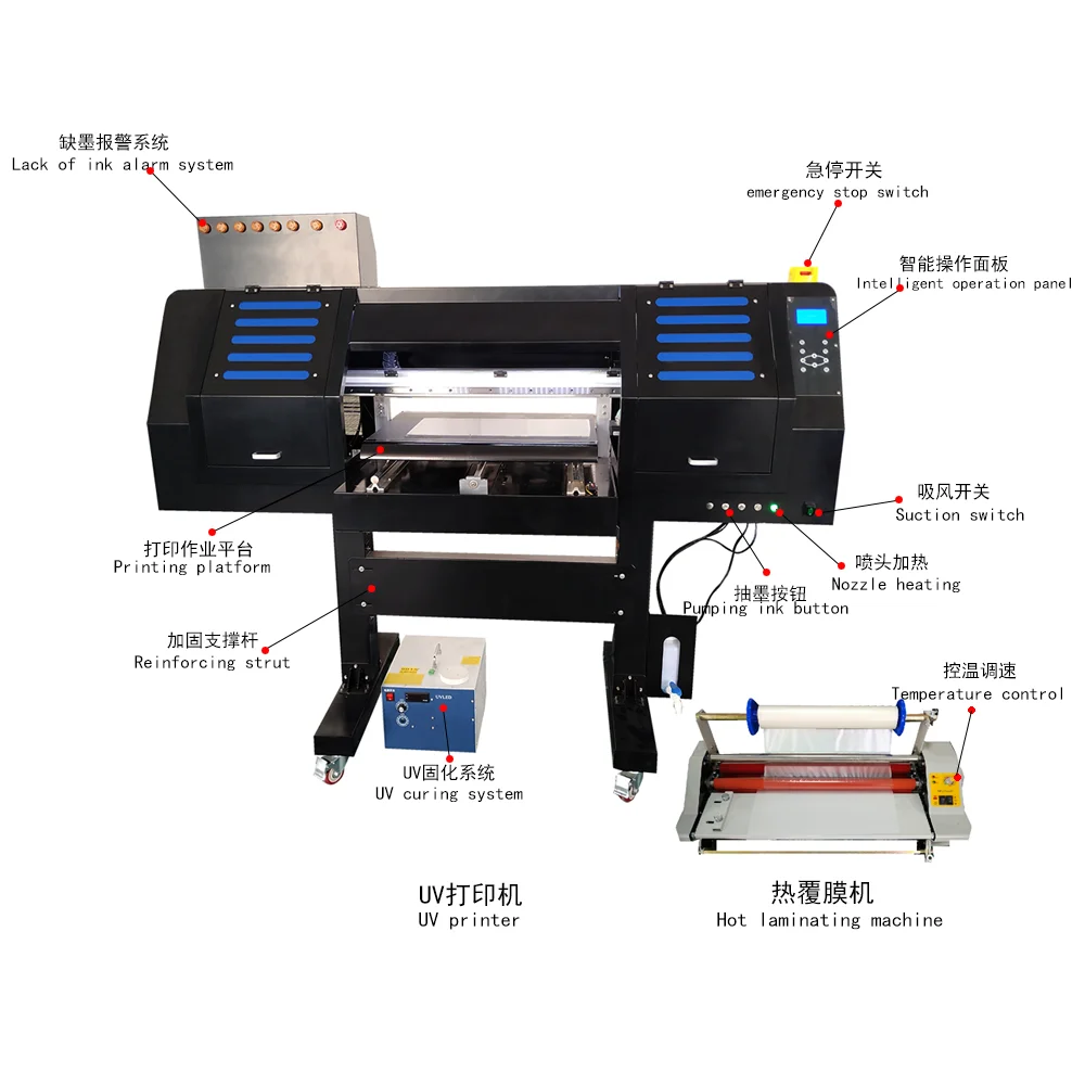 УФ Кристалл этикетки ламинирования машина Epson i3200-U1 * 3